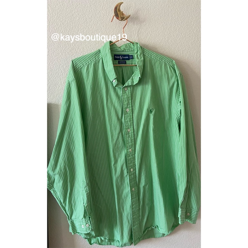 Ralph Lauren Yarmouth Button Up Shirt Size Neck 17.5 (34/35)